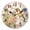 A072, variant on 12 Inch Wall Clock Battery Operated Round Clock for Office, Kitchen, Outdoor, Living Room, Realistic Color Illustration Of Honey Bee On The Ground