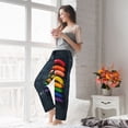 thumbnail image 5 of Salouo Rainbow Sausages On Dark Slate Print Women's Pajama Pants Casual Loose Sweatpants PJs Flowy Pants Drawstring Palazzo for Women Wide Leg Pants Lounge Pajama -XX-Large, 5 of 8