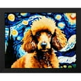 thumbnail image 2 of Stephen Chambers 18x15 Black Modern Wood Framed Wall Art Titled - Poodle 5, 2 of 6