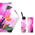 thumbnail image 2 of Floral Watercolor Pastel Umbrellas for Sun Auto Open Close UV50+ Waterproof 5-Fold Compact Fiberglass Frame, 2 of 6