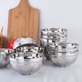 thumbnail image 4 of Visland Stainless Steel Reusable Double Wall Insulated Non-slip Bowl Kitchen Tableware, 4 of 6