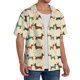 thumbnail image 2 of Fotbe Dachshund Dog Camisa Estampada de Manga Corta para Hombre, Casual de Verano, Estilo Playero, Sin Arrugas-3X-Large, 2 of 5
