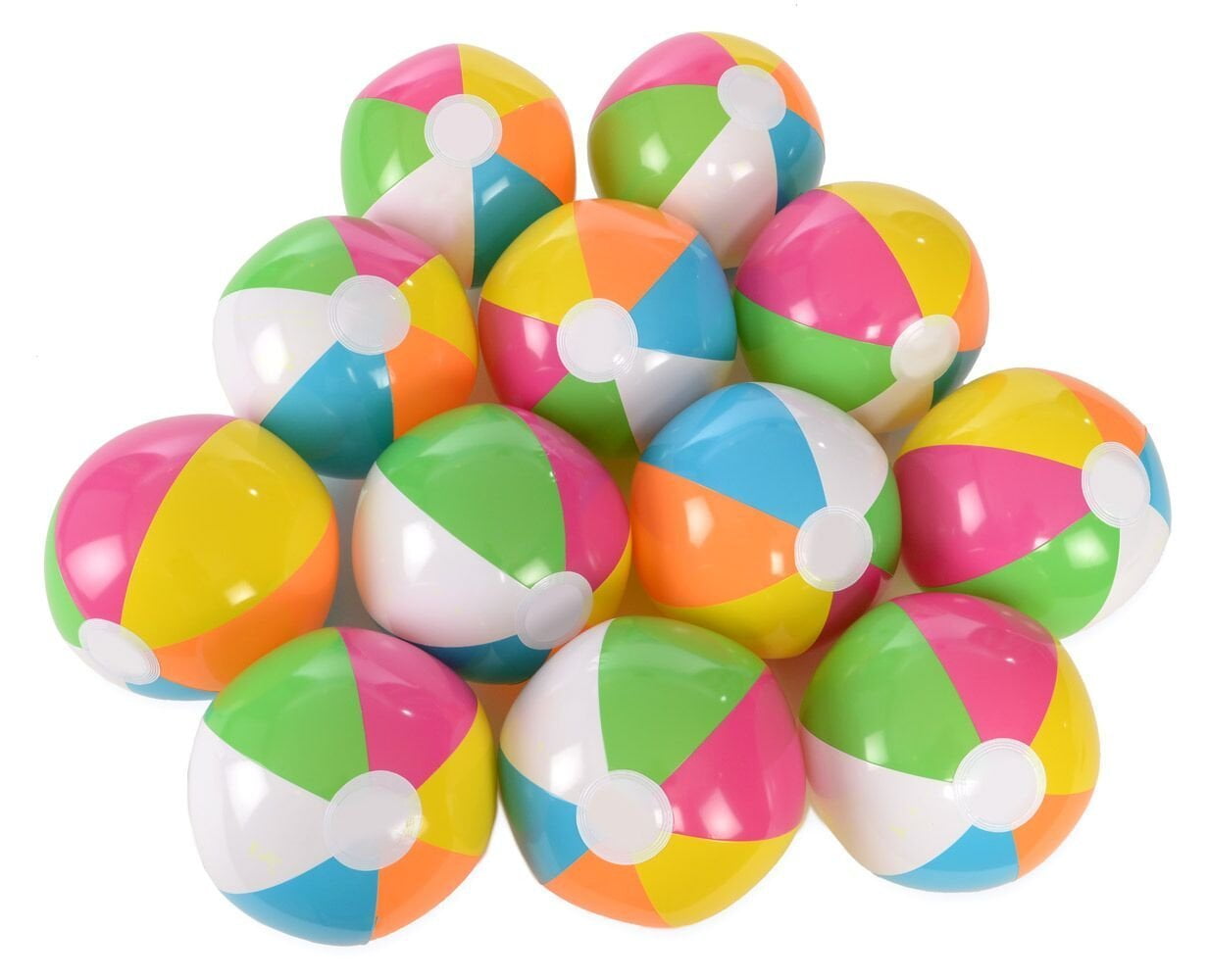 neon beach balls