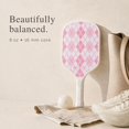 PICKLEFAB Pink Argyle Pickleball Paddle for Women - Preppy Club ...
