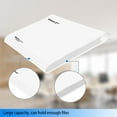 15 Pcs PP Hanging File Folders Letter Size,White Hanging Folders with