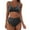 Pattern 03, variant on High Waisted Bikini Sets for Women Front Ruched 2 Piece Bathing Suits Tummy Control Swimsuit