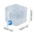 VBXOAE Foldable Camping Water Canisters Water Storage Bag Water Bucket
