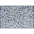 thumbnail image 3 of 2x3 Water Resistant, Small Indoor Outdoor Rugs for Patios, Front Door Entry, Entryway, Deck, Porch, Balcony | Outside Area Rug for Patio | Navy, Floral | Size: 2' x 3', 3 of 8