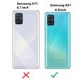 thumbnail image 3 of for Samsung Galaxy A51 Phone Case Dual Layer Full-Body Rugged Clear Back Case Drop Resistant Shockproof Case with Built In Screen Protector (Blue Star), 3 of 3