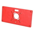 thumbnail image 4 of TFixol ABS Plastics Woodworking Engraving Machine Flip Board Milling And Slotting Tool Trimming Machine Woodworking Tool Multifunctional Router Table Insert Plate With 4 Rings, 4 of 7