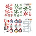 thumbnail image 5 of Walplus Self Adhesive Bubble Christmas Friends and Colorful Snowflakes Window Home Decor Wall Decals 35.44" x 35.44", 5 of 5