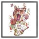 thumbnail image 2 of Cuadros Decorativos Helbroderi Eco-bomullstråd 11CT tryckt Cat Cross Stitch Kit Artwork(12) Wdftyju de costura negro 4 estilos, 2 of 9