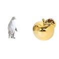 thumbnail image 1 of Escultura de pingüino, estatua de animal de resina, adorno de mesa, estatua decorativa, escultura de fruta, artesanía artística moderna, adecuada para, 1 of 8
