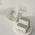 thumbnail image 6 of Portable Step Stool Bathroom Anti Slip Two-step Ladder: Suitable for Toilet Training and Sink - Plastic, No Electricity Required, 6 of 7