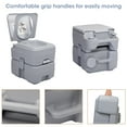 thumbnail image 4 of JAXPETY 5.3 Gallon Portable Toilet Camping Porta Potty for RV Travel, Boat and Trips, Gray, 4 of 22