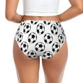 thumbnail image 3 of Womens Underwear Soccer football balls white cool Cuteness No Show Seamless Underwear for Women, Soft Stretch Women's Panties, Hipster Ladies Panties Bikini Underwear Briefs, 3 of 6