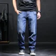 thumbnail image 2 of Pantalones vaqueros holgados de verano con bolsillos para hombre, ropa de trabajo, estilo grunge, estilo gótico, Y2k, años 2000, 2 of 5