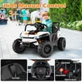 thumbnail image 4 of Costway 12V Kids Ride on Truck with Parental Remote 3 Speeds & Reverse Forward Function White, 4 of 10