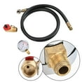 thumbnail image 6 of Manifold with Pressure Gauge Relief Valve and Air Tank Hose Air Tank Valve Kit, 6 of 11