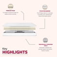 thumbnail image 6 of Newboti Furniture Premium 9 in. Medium Pocket Spring Mattress - Cal King, White BN.0429, 6 of 11