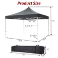 thumbnail image 7 of 10'x10' Pop-up Canopy Tent, Commercial Instant Canopies with 3 Removable Sidewalls and Roller Bag, Outdoor Shade Instant Canopy Tents, 7 of 7