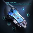thumbnail image 3 of Cargador de coche con cable USB C, 38 W, 12 V, cargador de teléfono móvil para coche QC 3.0 + cable tipo C PD, carga rápida, cable USB, adaptador de encendedor de coche para Samsung A52s, 3 of 7