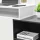 thumbnail image 5 of Escritorio Top Living con Entrepaño y Estantes Laterales Café Negro y Blanco, 5 of 6