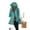 Blue, variant on Dpytoraw Women's Solid Color Mid Length Hooded Down Jacket With Drawstring Slim Fit Portable Outerwear