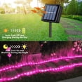 thumbnail image 2 of Luces solares en forma de cuerda QITONG de 2 x 10 m, 100 LED, color rosa, impermeables, 2 of 7