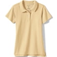 thumbnail image 3 of Lands' End Girls Short Sleeve Feminine Fit Interlock Polo Shirt, 3 of 3