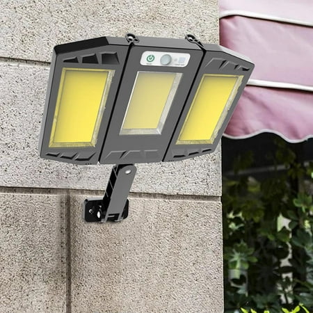

Summer Savings Clearance Volity Solar Street Light IP65 Waterproof Dusk To Da-wn With Motion Sensor LED Security Flo-od Light For Parking Lot Remote Control With 3 COB Lamp Beads
