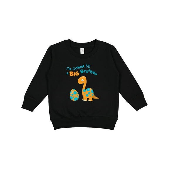 Inktastic I'm Gonna Be a Big Brother Dino Toddler Sweatshirt
