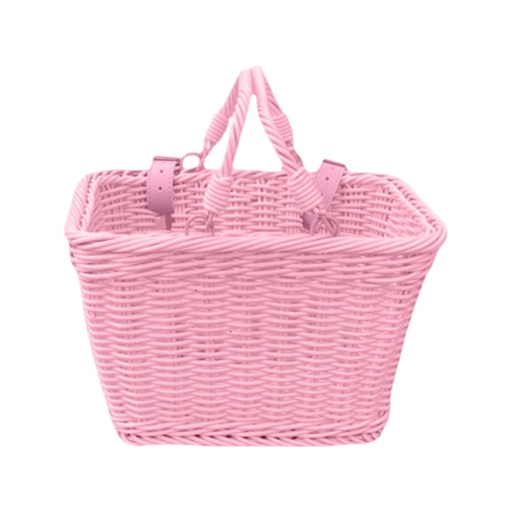 Durability Handwoven Child Bike Basket Convenient Storage Bike Front Basket Family Outing Bike Accessory