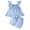 Blue, variant on HOWPAY Baby Girl Outfits Summer Solid Color Sleeveless Crew Neck Tops and Wide Leg Shorts Outfit Causal Comfy 2 Piece Sweatsuits Set Blue