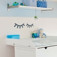 thumbnail image 3 of Walplus Grey Scandinavian Style Sleepy Eyes Peel and Stick Wall Decals 18.9" x 3.94", 3 of 8