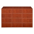 thumbnail image 3 of Niche Cubo Storage Organizer Open Bookshelf Set- 12 Half Size Cubes- Warm Cherry, 3 of 4