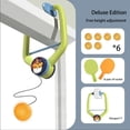 thumbnail image 1 of stanreset Table Tennis Self-training Set Hanging Trainer 2 Racket Interaction Hand-eye Coordination Teaching Toy Party Favors Adults 2 rackets+6 balls, 1 of 6