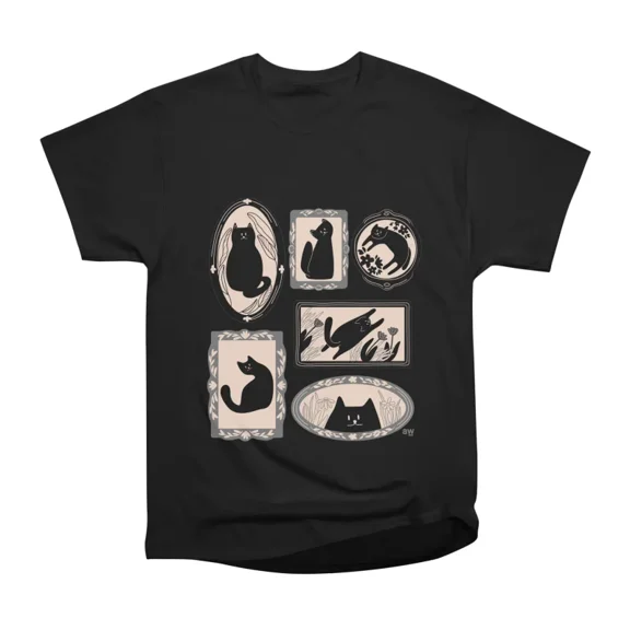 Black Cat Family T-Shirt Tee Gift For Him Merch For Her Apparel For Friend