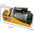 INTSUPERMAI Electric Capstan Winches 2000lbs Lift Hoist Crane Garage