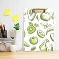 thumbnail image 2 of FORMRS Acrylic Clipboard with Low Profile Clip Standard A4 Letter Size, 12.5" x 9", Kiwi Leaves Fruit Pattern, 2 of 8