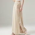 thumbnail image 4 of REALiKUN Women Full/Ankle Length Elastic Pleated Retro Maxi Chiffon Long Skirt, 4 of 6