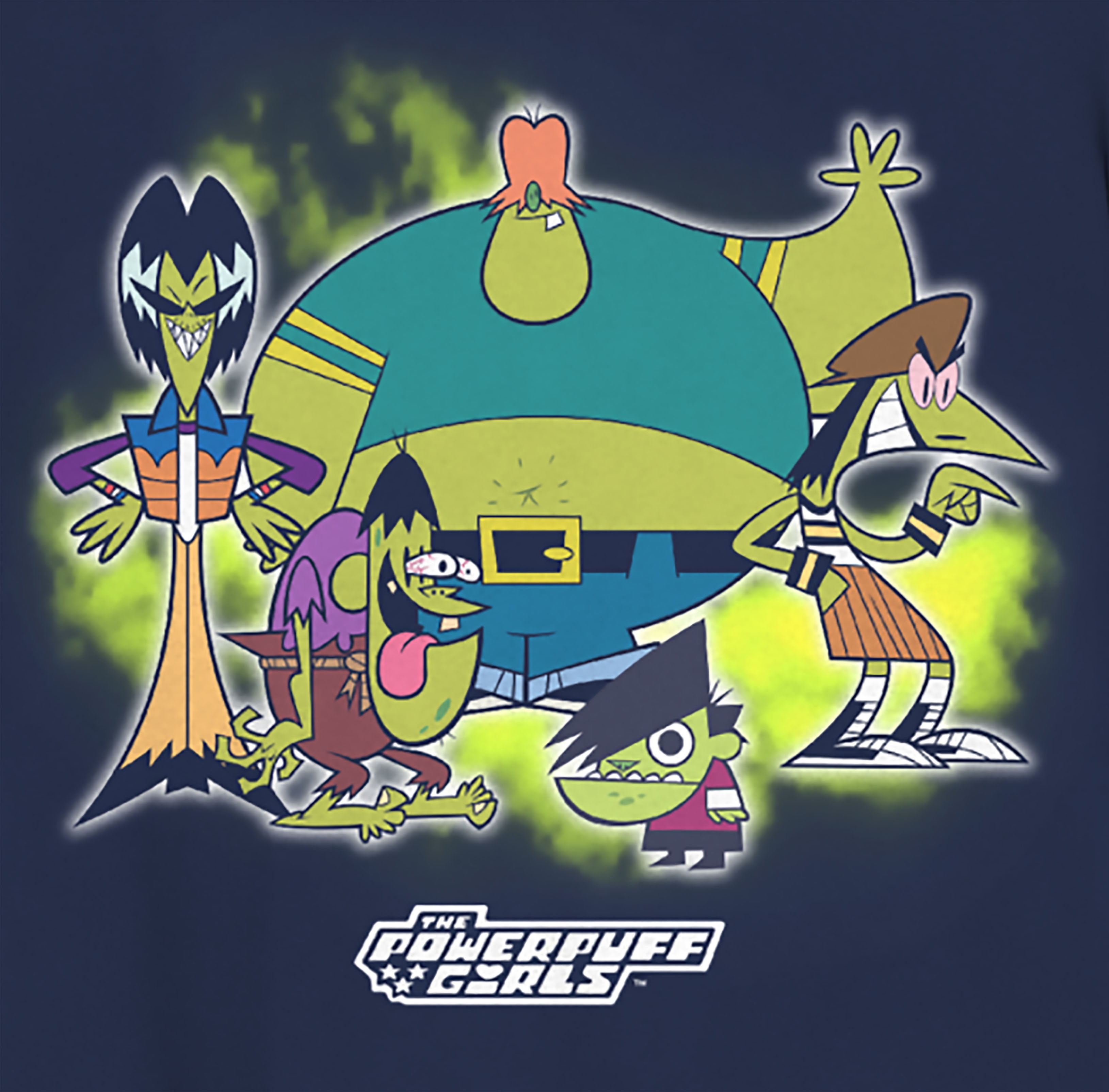 Powerpuff Girls Gangreen Gang Mens and Womens Short Sleeve T-Shirt  (Graphite Heather, S-XXL) - Walmart.com, image size:3258x3208