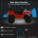 Topbuy 12V Enfants Monter sur Voiture Jeep Véhicule Électrique avec Parent à Distance Musique Klaxon Phares Fonction de Démarrage Lent Rouge – image 5 sur 10