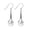 White, variant on UDIYO Elegant Women Round Faux Opal Inlaid Flower Dangle Hook Earrings Jewelry Gift
