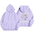 thumbnail image 5 of SIYUDAN Womens Sweatshirt Hoodies Trust in the Lord Hoodies Graphic Hoodie Oversized Women's Hoodies Pullover Women's Fall Jacket Preppy Clothes Teen Girl, 5 of 5