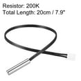 thumbnail image 2 of Unique Bargains 200K NTC Thermistor Probe 7.9 Inch Stainless Steel Sensitive Temperature Temp Sensor for Air Conditioner, 2 of 3