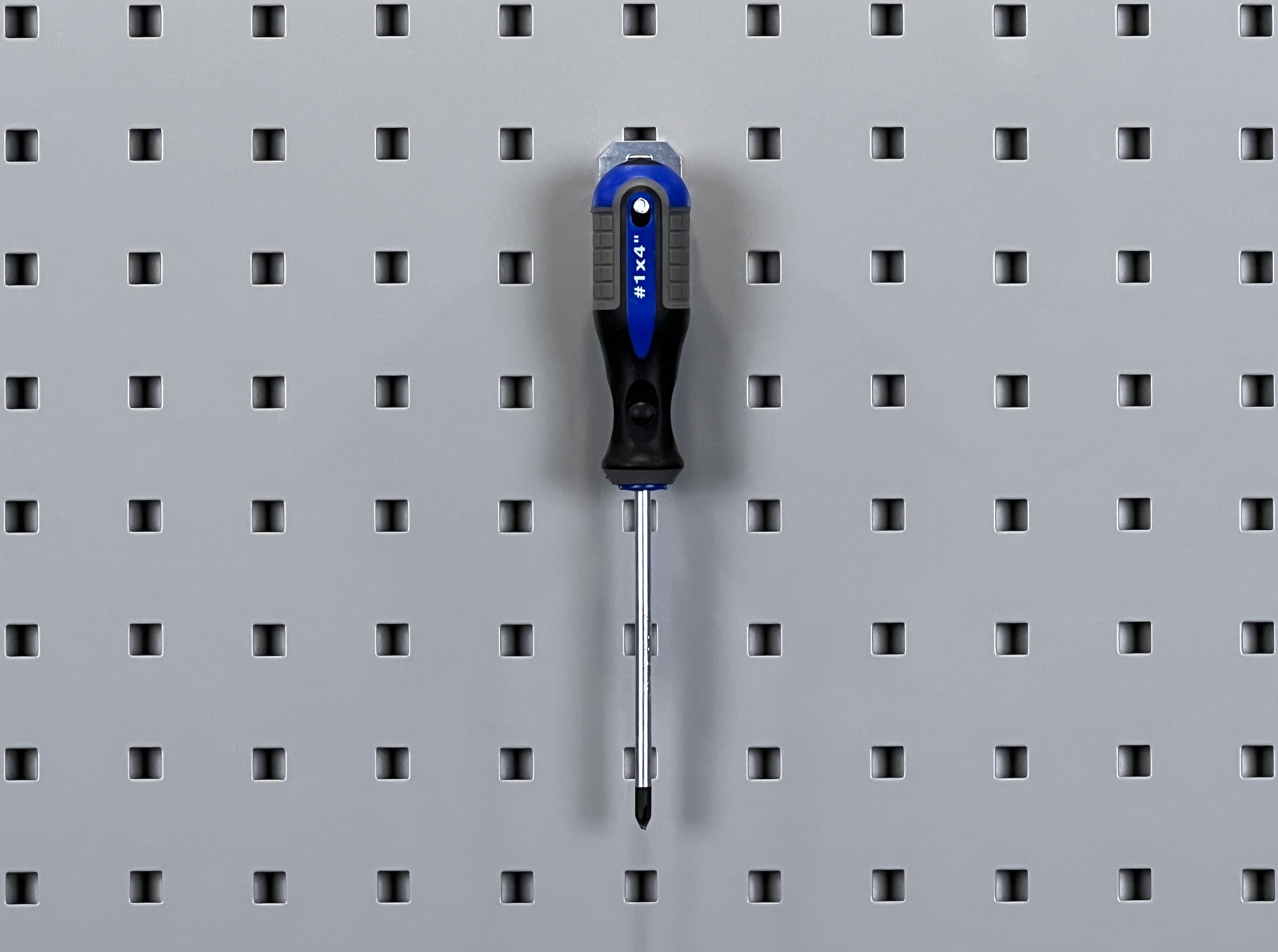 Triton Products® LocHook 1-1/2" Single Rod (Straight) 3/16"D Zinc Plated Steel Pegboard Hook for LocBoard, 5pk