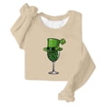 thumbnail image 5 of TaTaai Womens St Patricks Day Sweatshirt Long Sleeve Crewneck Casual Loose Fit Pullover Top Celtic Knot Print Holiday Wear Gift, 5 of 5