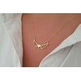 thumbnail image 5 of Hitanshu Jewels Round Cut Cubic Zirconia Women's Angel Wings Pendant Necklace 14K Yellow Gold Finish, 5 of 5
