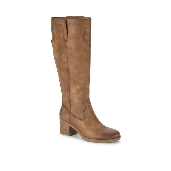 Baretraps Women's Cyra Faux Leather Block Heel Tall Boots
